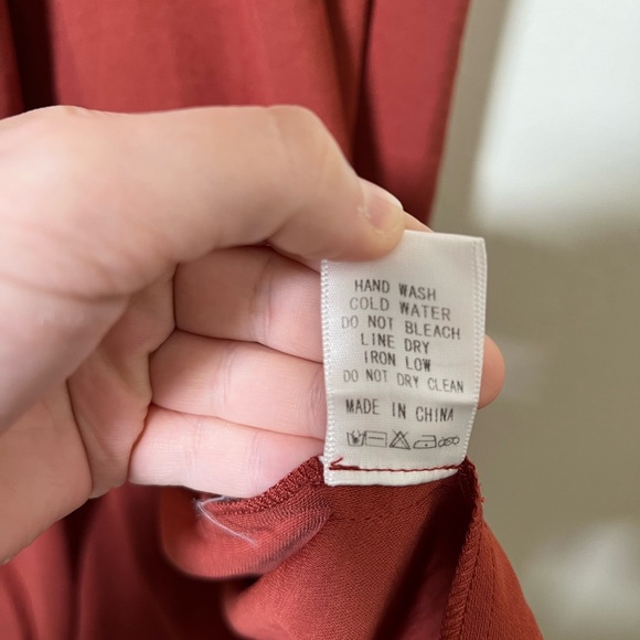 Gilli High Low Midi Terracotta Red Dress Size M - Picture 9 of 10